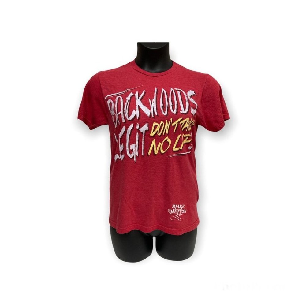 Unisex Size Small Backwoods Legit Don't Take No Lip! Black Shelton Redneck Shirt